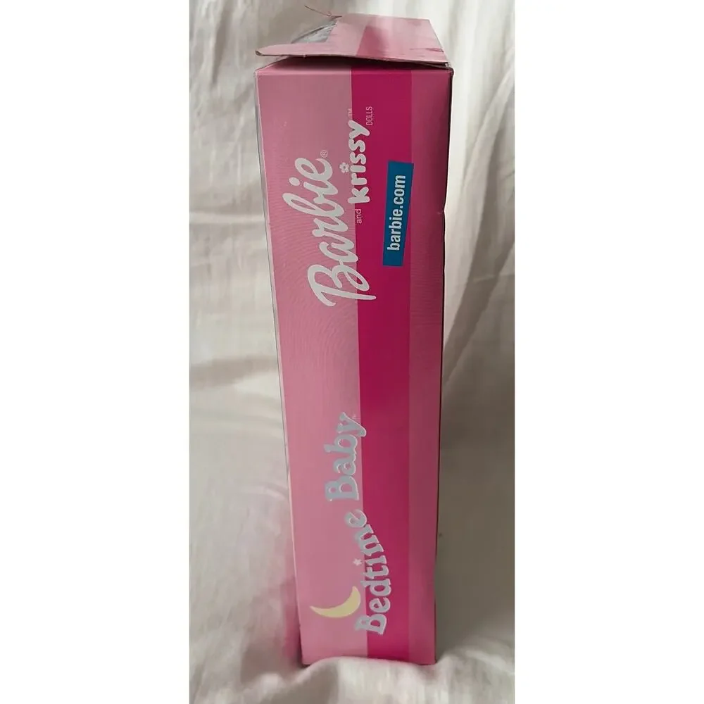 NIB Vintage Bedtime Baby Barbie & Krissy Dolls Glow in Dark Rocking Crib *read*